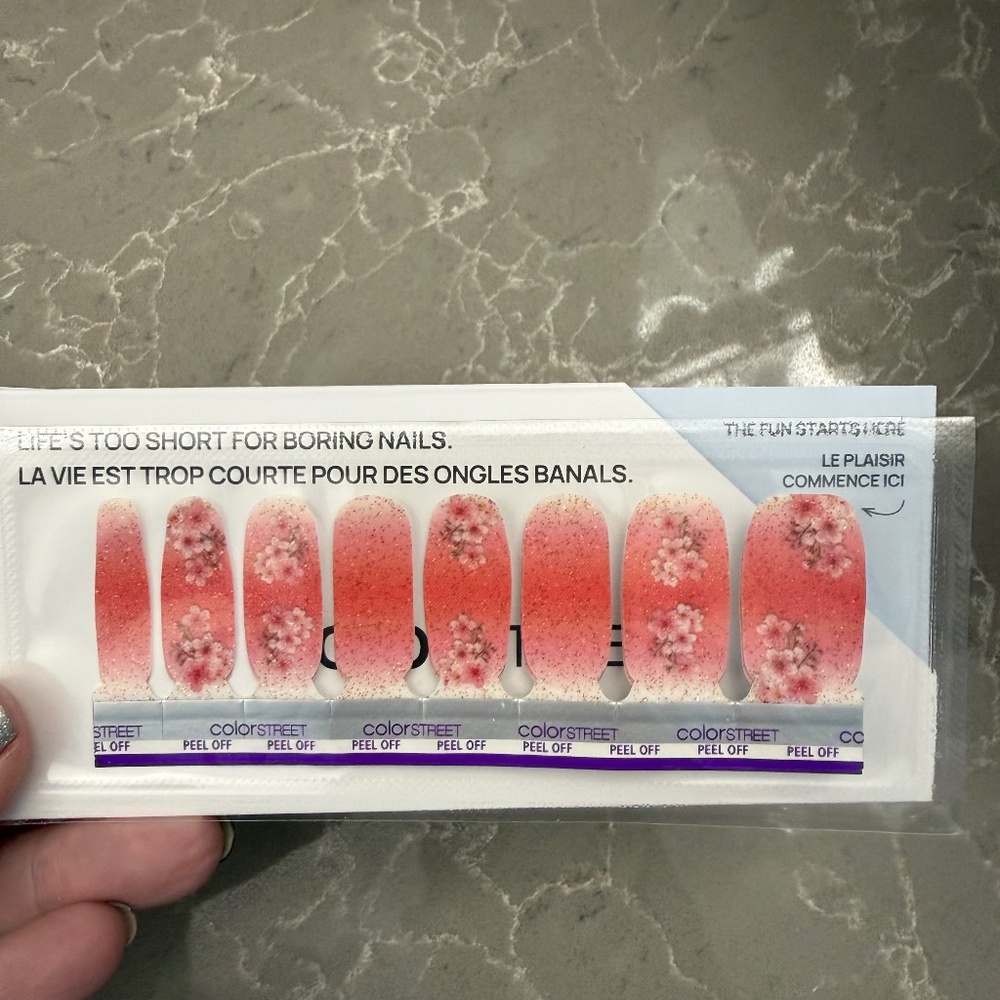 Color Street Nail Polish Strips, Cherry Bloom
